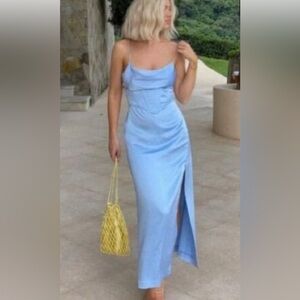 Zara corset style slinky gown S-M